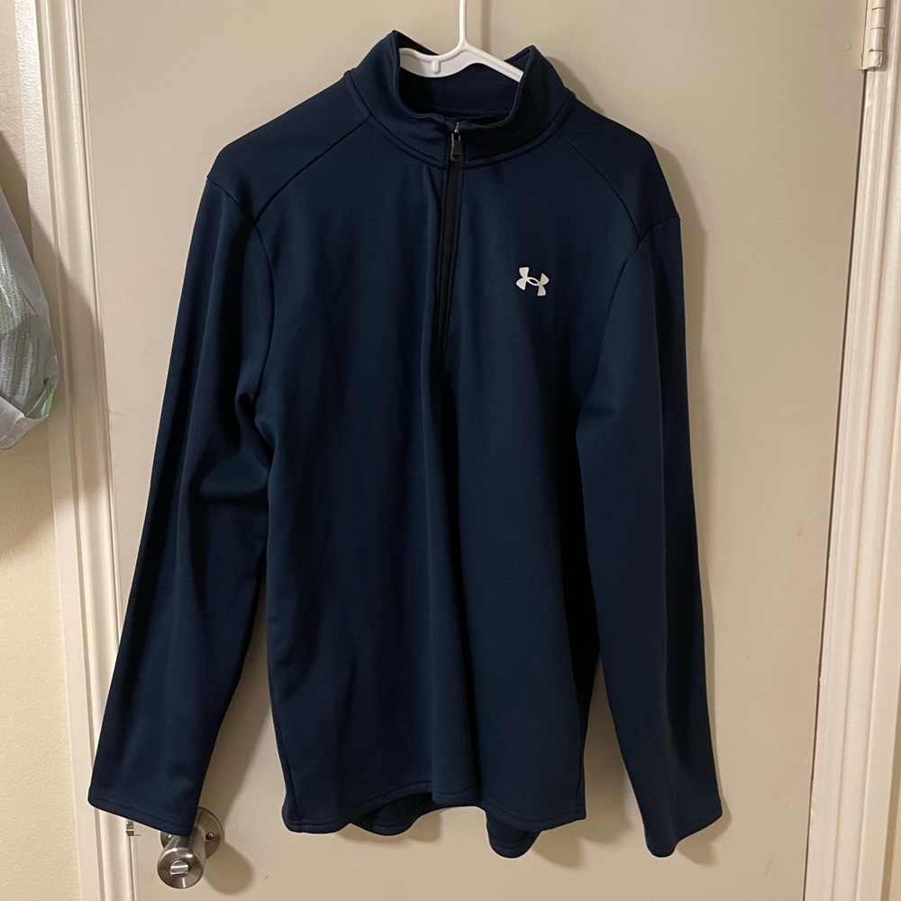 Blue Under Armour Mid Zipper Fleece